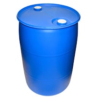 a blue barrel on a white background